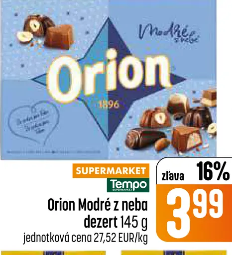 Orion Modré z neba dezert