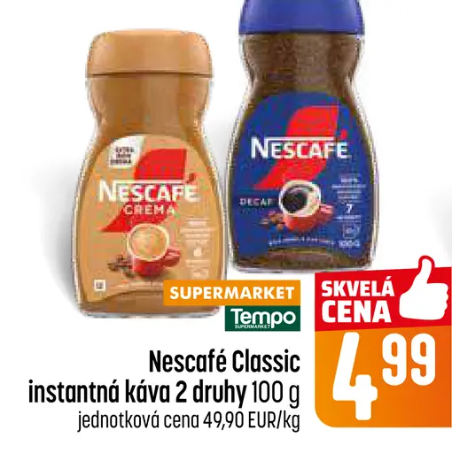 NESCAFÉ CLASSIC, instantná káva