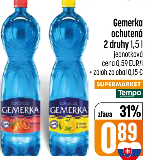 Gemerka ochutená minerálna voda