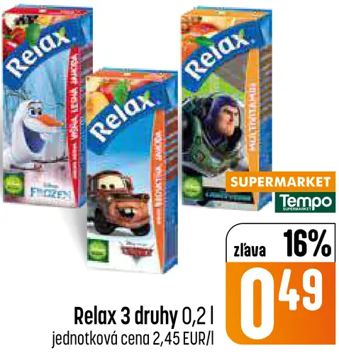Relax nektár rôzne druhy