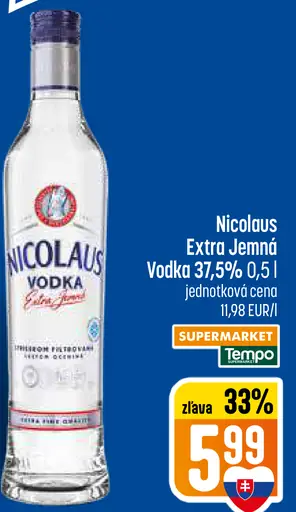 Nicolaus Extra jemná vodka 38%