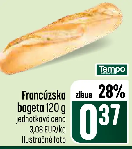 Francúzska bageta biela