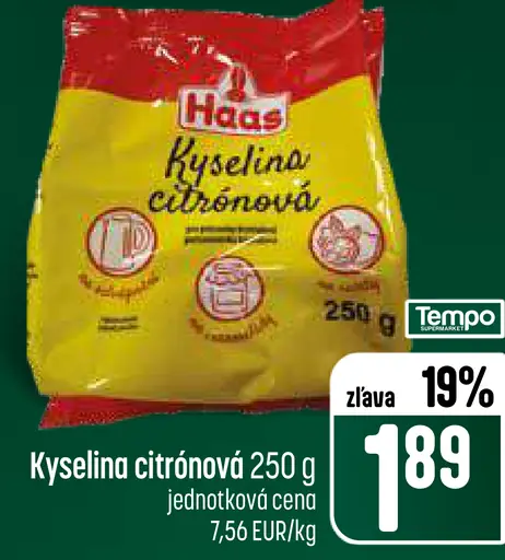 Haas Kyselina citrónová