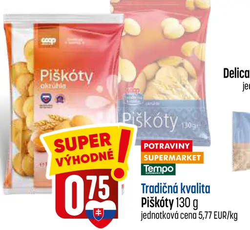 COOP Tradičná kvalita piškóty