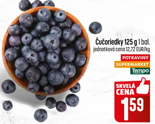 Čučoriedky čerstvé