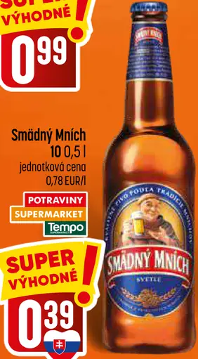 Šmädný Mních pivo