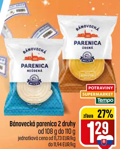 Bánovecká Parenica údená