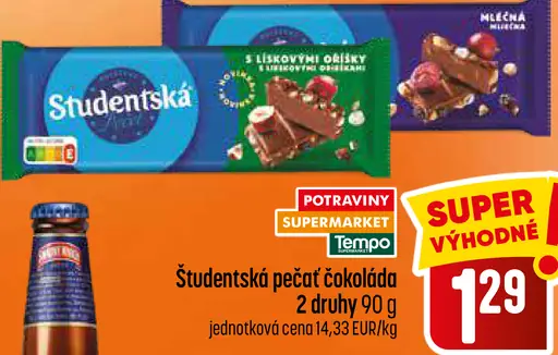 Študentská pečať čokoláda