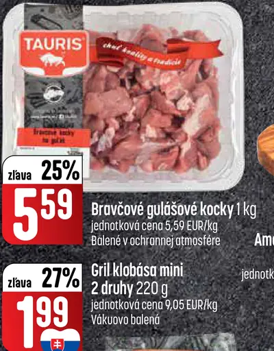 Tauris Bravčové kocky na guláš