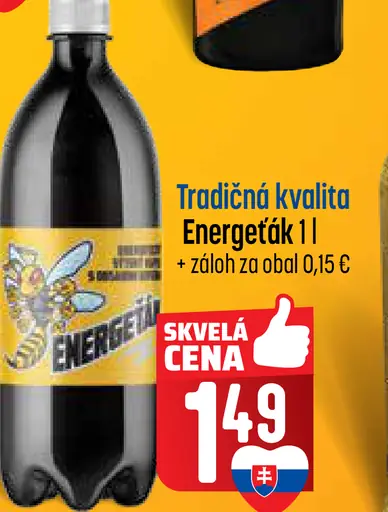 Tradičná kvalita Energetik energetický nápoj