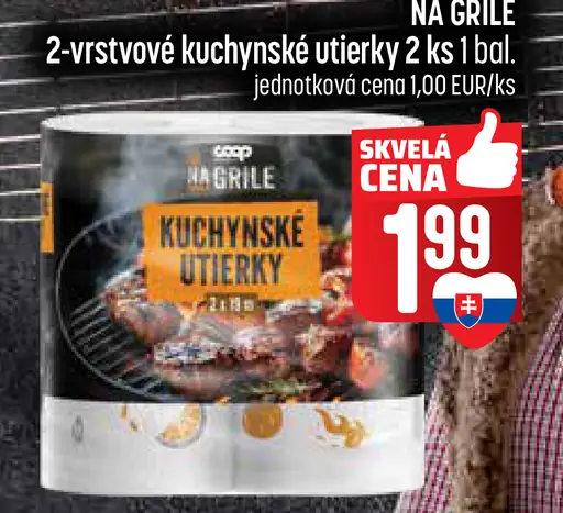 Na Grile 2-vrstvové kuchynské utierky