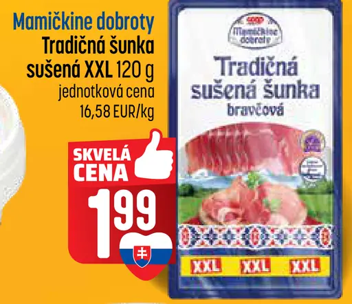 Mamičkine dobroty Tradičná sušená šunka