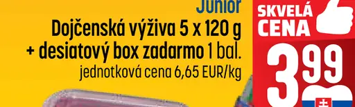 Junior Dojčenská výživa
