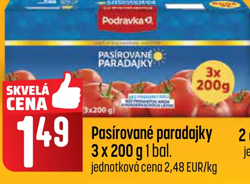 Podravka Pasírované paradajky