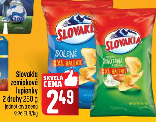 Slovakia zemiakové lupienky solené
