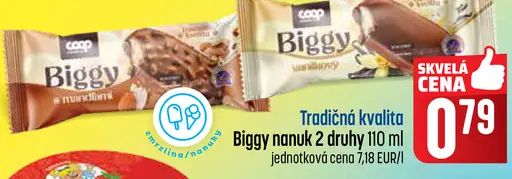 Biggy nanuk s mandľami, Biggy nanuk
