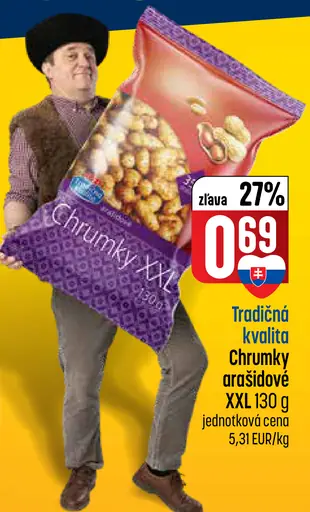 Chrumky arašidové XXL
