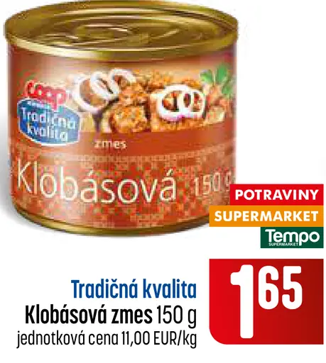 Tradičná kvalita Klobásová zmes