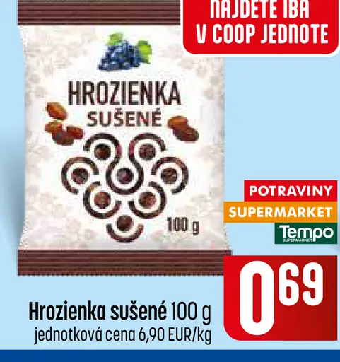 Hrozienka sušené