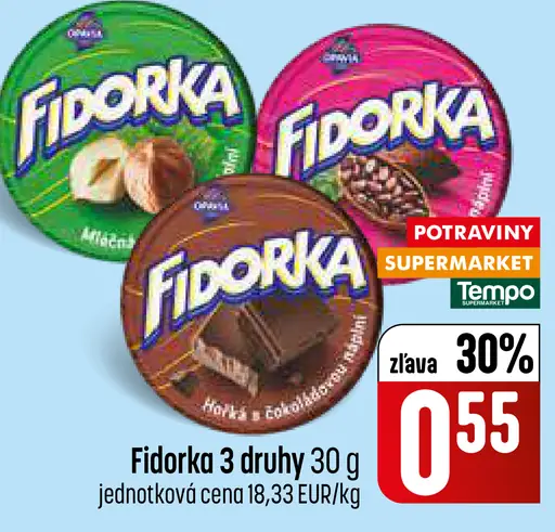 Fidorka 3 druhy