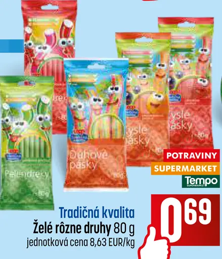 Tradičná kvalita želé rôzne druhy