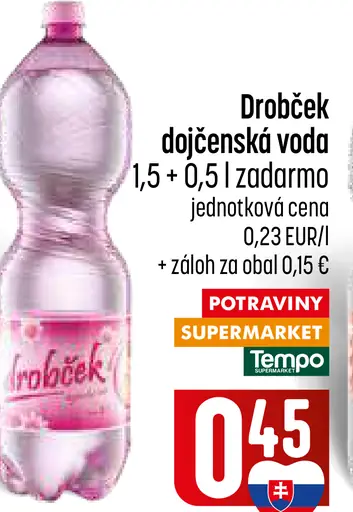 Drobček Dojčenská voda
