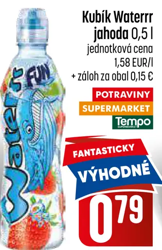 Kubík Waterr nealkoholický nápoj