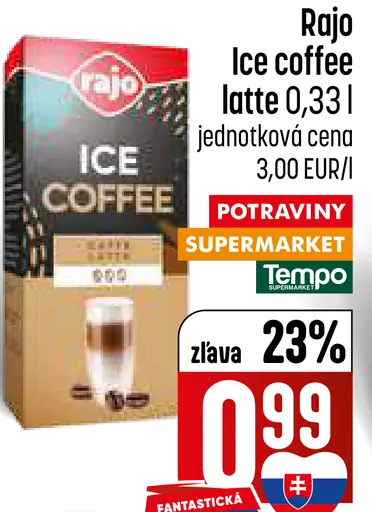 Rajo Ice Coffee latte chladená káva