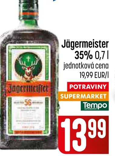 Jägermeister bylinný likér 35 %