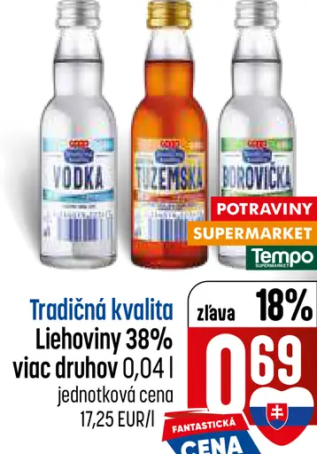 Klasik Vodka Jemná 38%