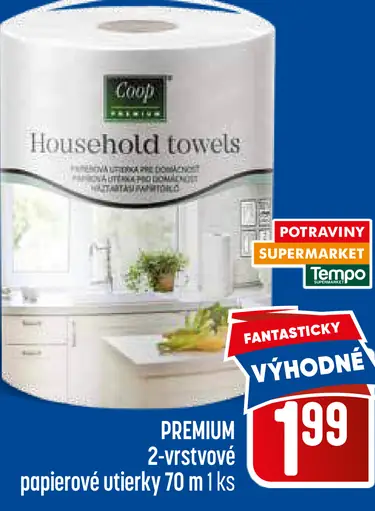 Coop Premium 2-vrstvové papierové utierky Household towels