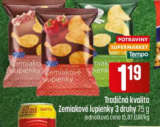 Tradičná kvalita Zemiakové lupienky