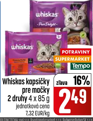 Whiskas Kapsičky pre mačky