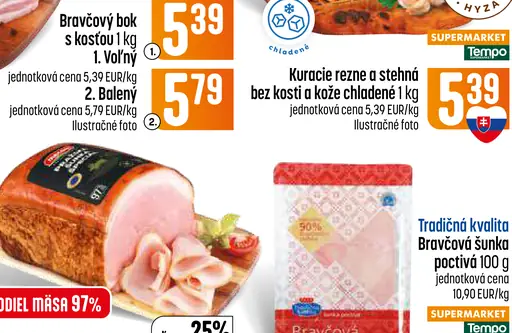 Bravčový bok s kosťou