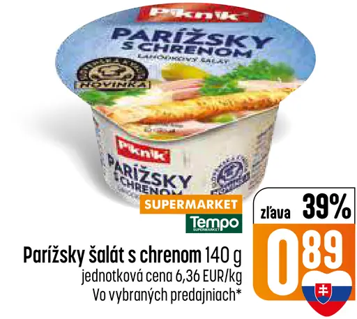 Parížsky šalát s chrenom