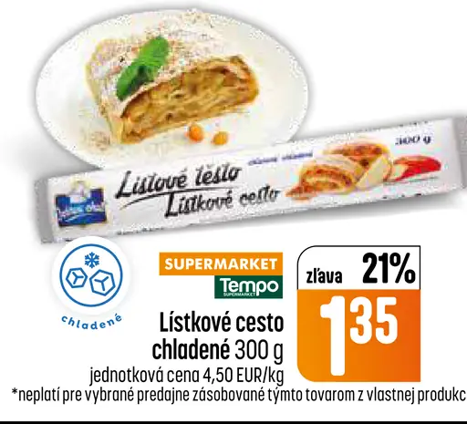 Lístkové cesto chladené