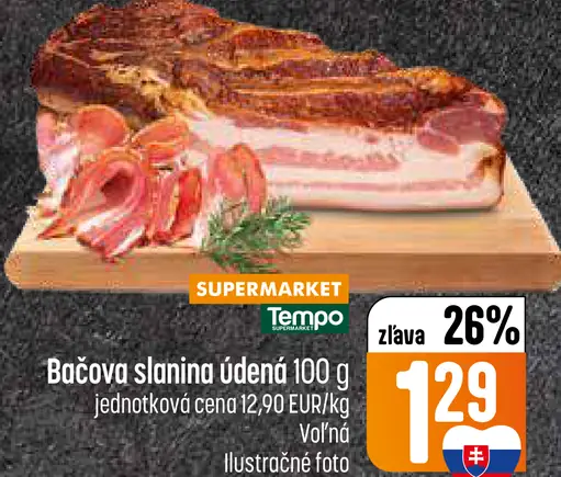 Bačova slanina údená