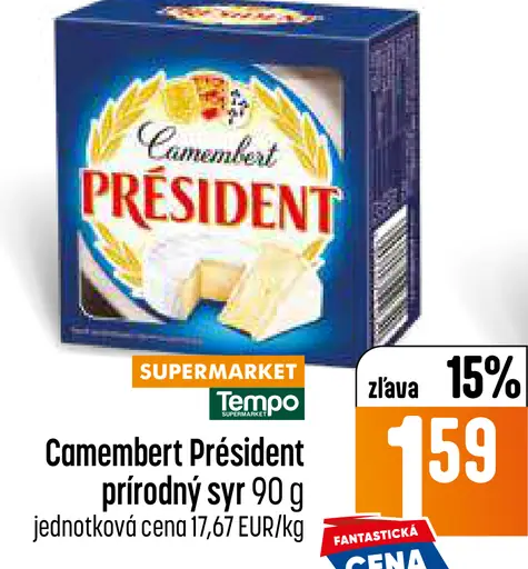 Président prírodný kozí syr