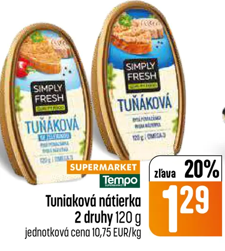 Simply Fresh tuniaková nátierka