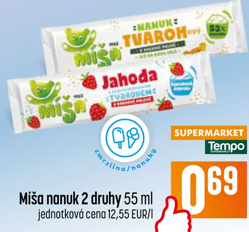 Míša Nanuk tvarohový