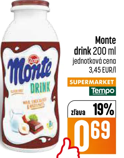 Monte Drink mliečny nápoj