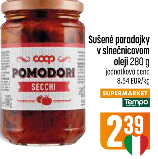 Coop Sušené paradajky v slnečnicovom oleji