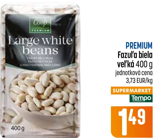 Premium Fazula biela veľká