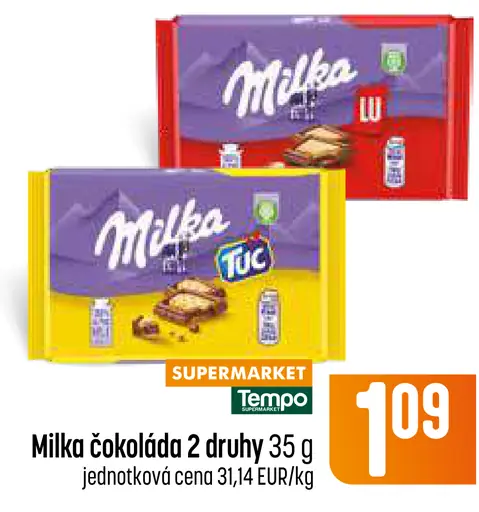 Milka Mliečna čokoláda