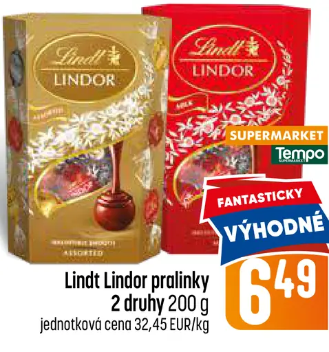 Lindt Lindor pralinky