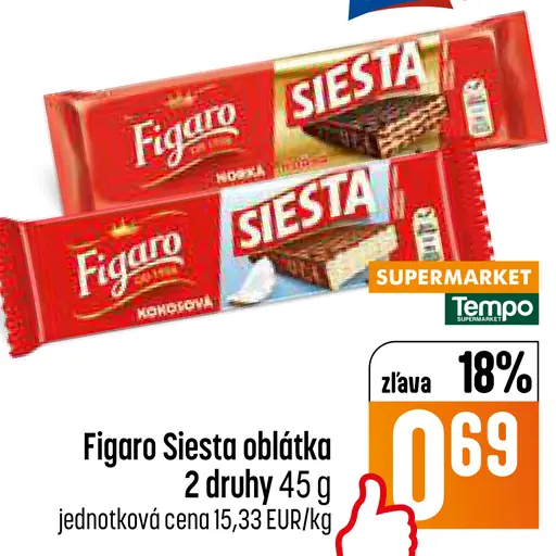 Figaro Siesta oblátka