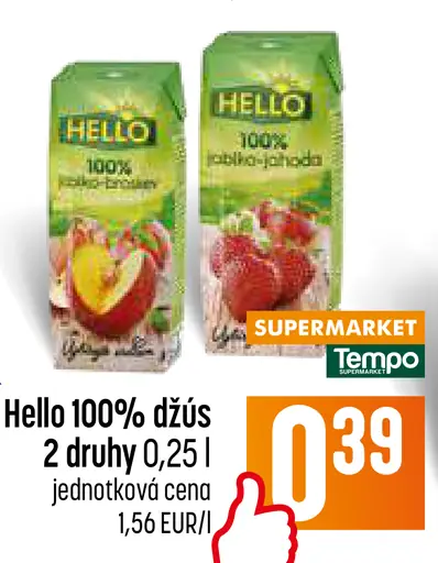 Hello 100% džús