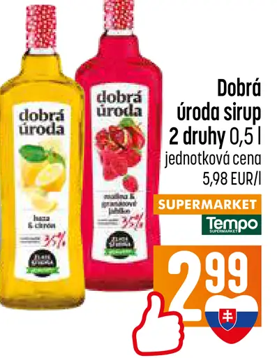 Dobrá úroda sirup