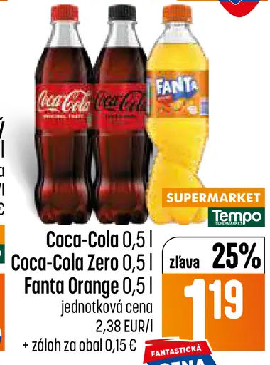 Coca-Cola sýtený nápoj