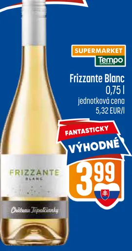 Frizzante Blanc perlivé víno